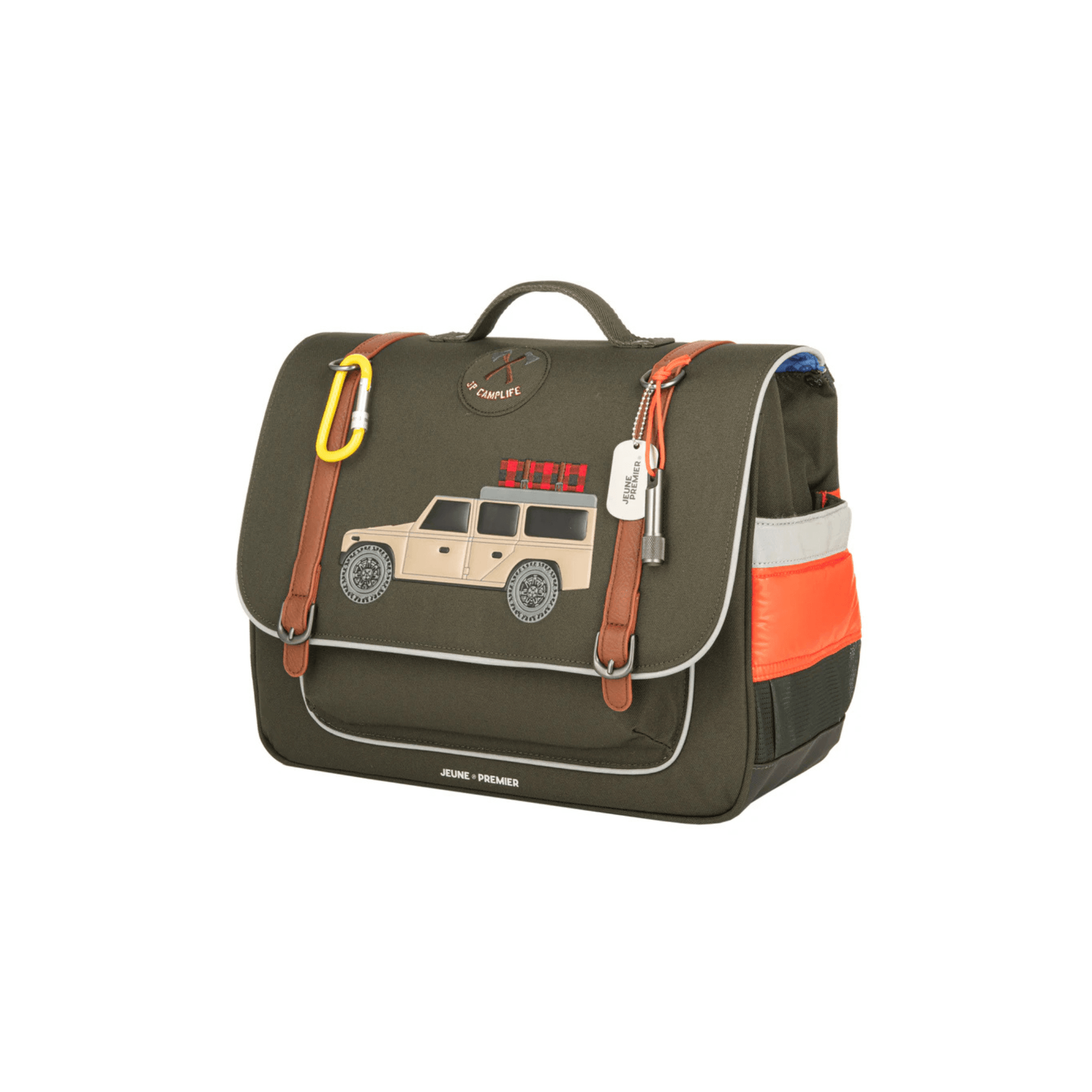 Cartable enfant Jeune Premier Camp Life vue profil
