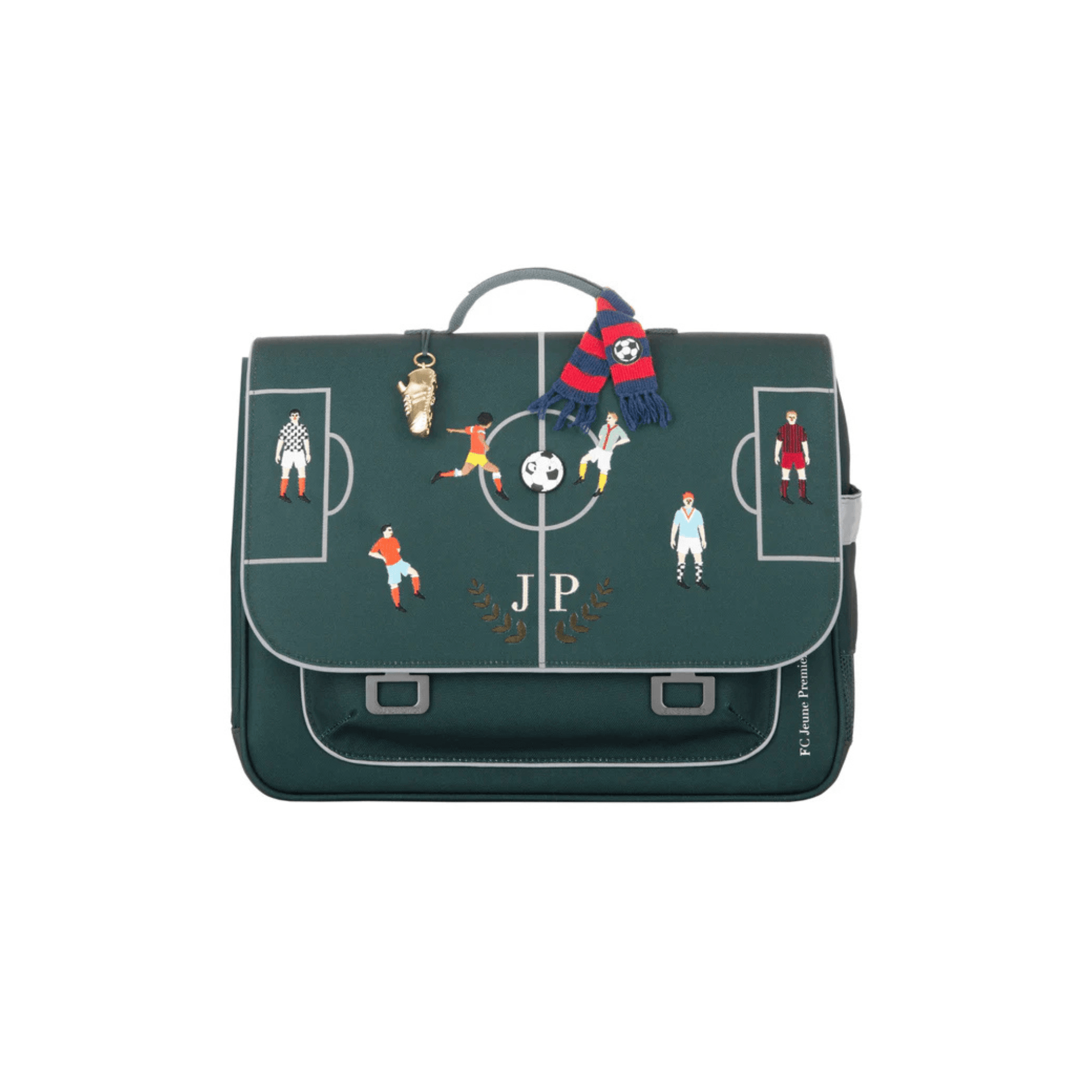 cartable jeune premier football enfant vue face nevada maroquinerie