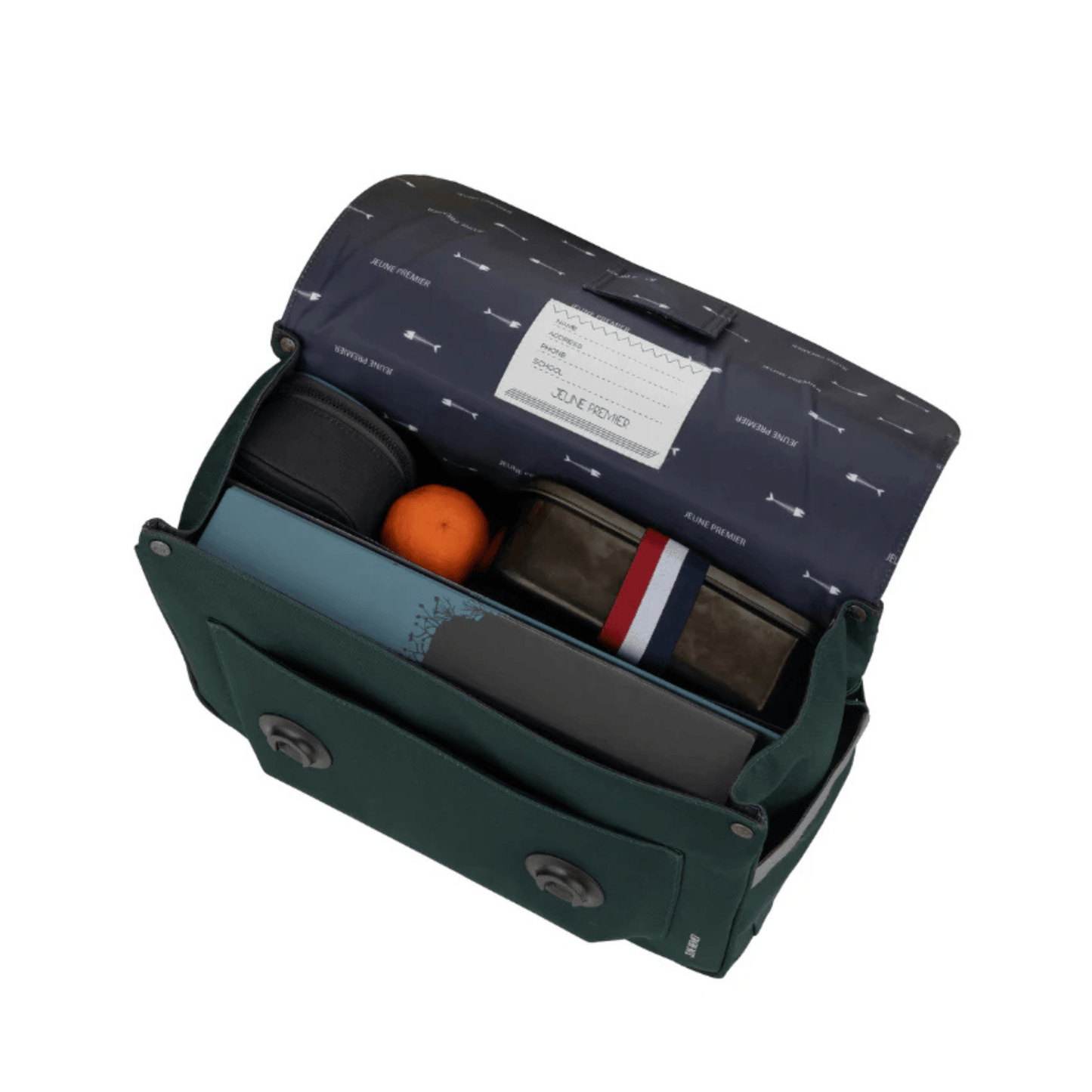 interieur cartable scolaire enfant rangement jeune premier