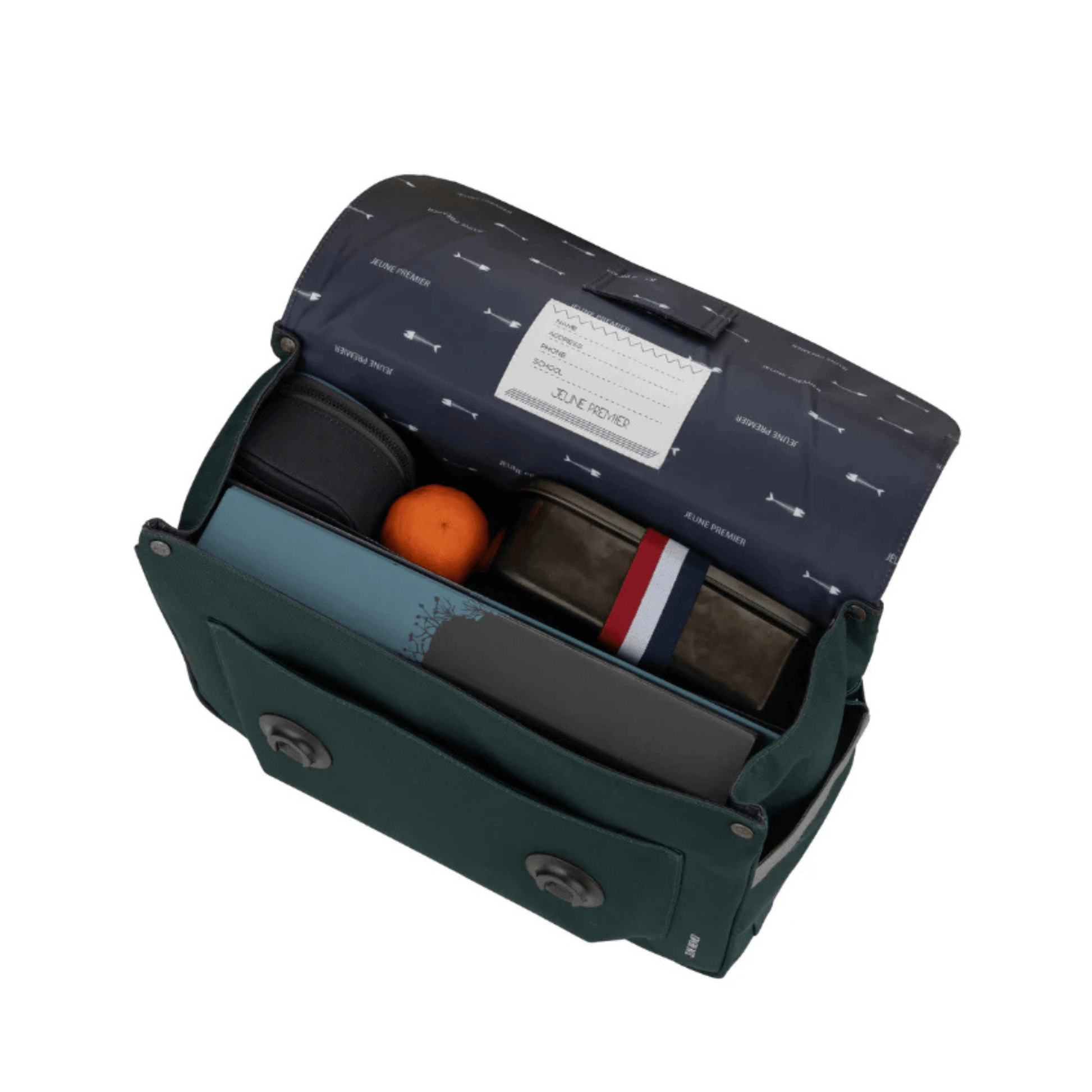 interieur cartable scolaire enfant rangement jeune premier