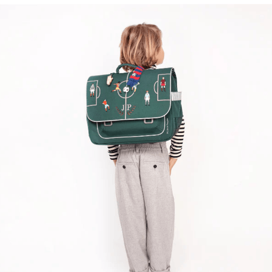 cartable enfant porte sur le dos primaire jeune premier football