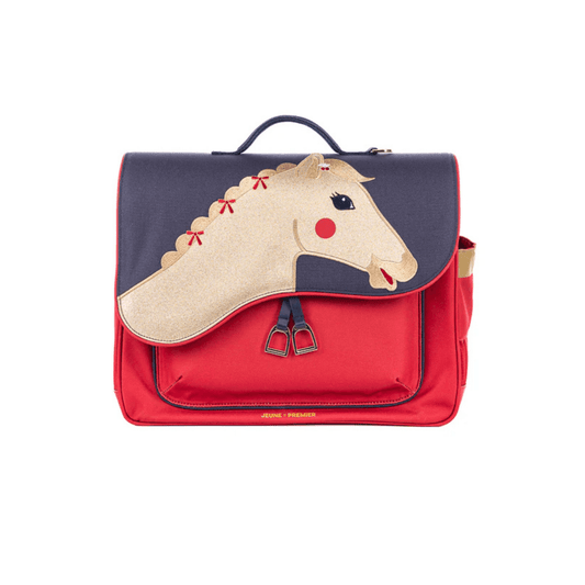 Cartable Jeune Premier It Bag Midi Saddle Bag enfant cheval face
