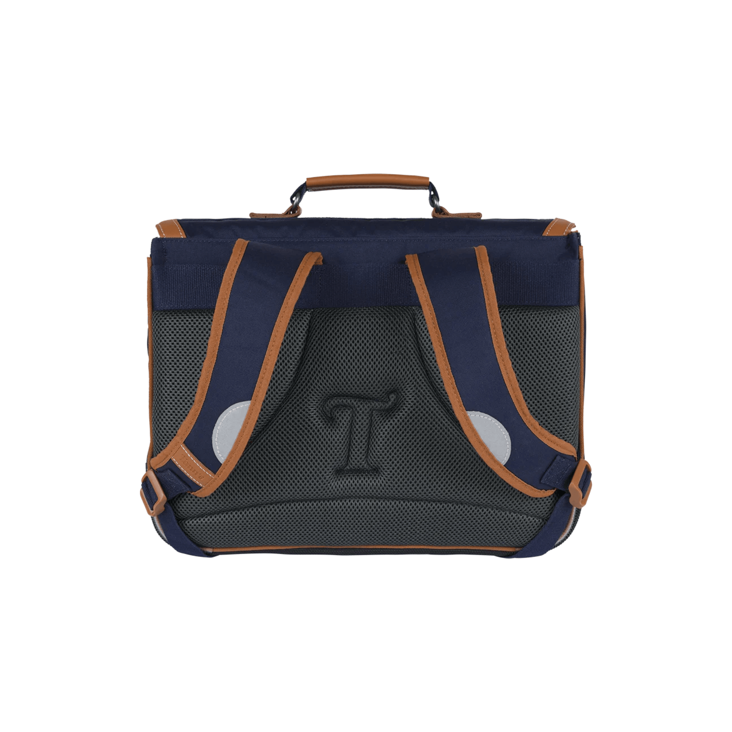 Dos ergonomique du cartable Tann's Camille Bleu 35 cm avec bretelles rembourrées