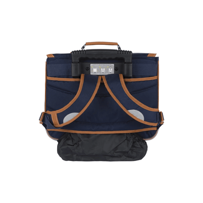 Dos ergonomique et bretelles du cartable trolley Tann's Camille Bleu 38 cm