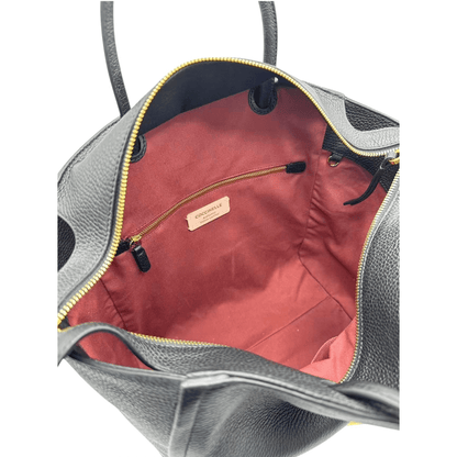 Intérieur doublé du sac à main COCCINELLE 24H noir