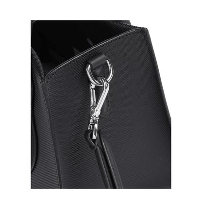 Détail attache bandoulière sac Lacoste Daily City noir