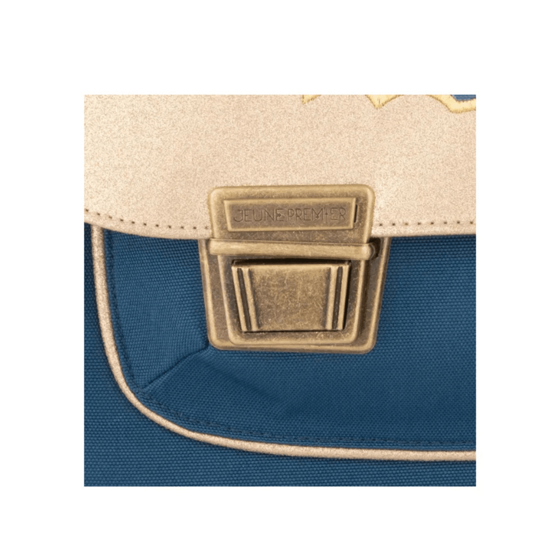 Fermeture cartable Jeune Premier détail métallique
