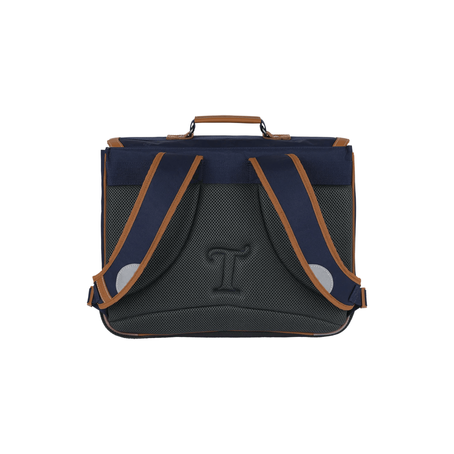 Dos ergonomique du cartable Tann's Camille Bleu 41 cm avec bretelles rembourrées
