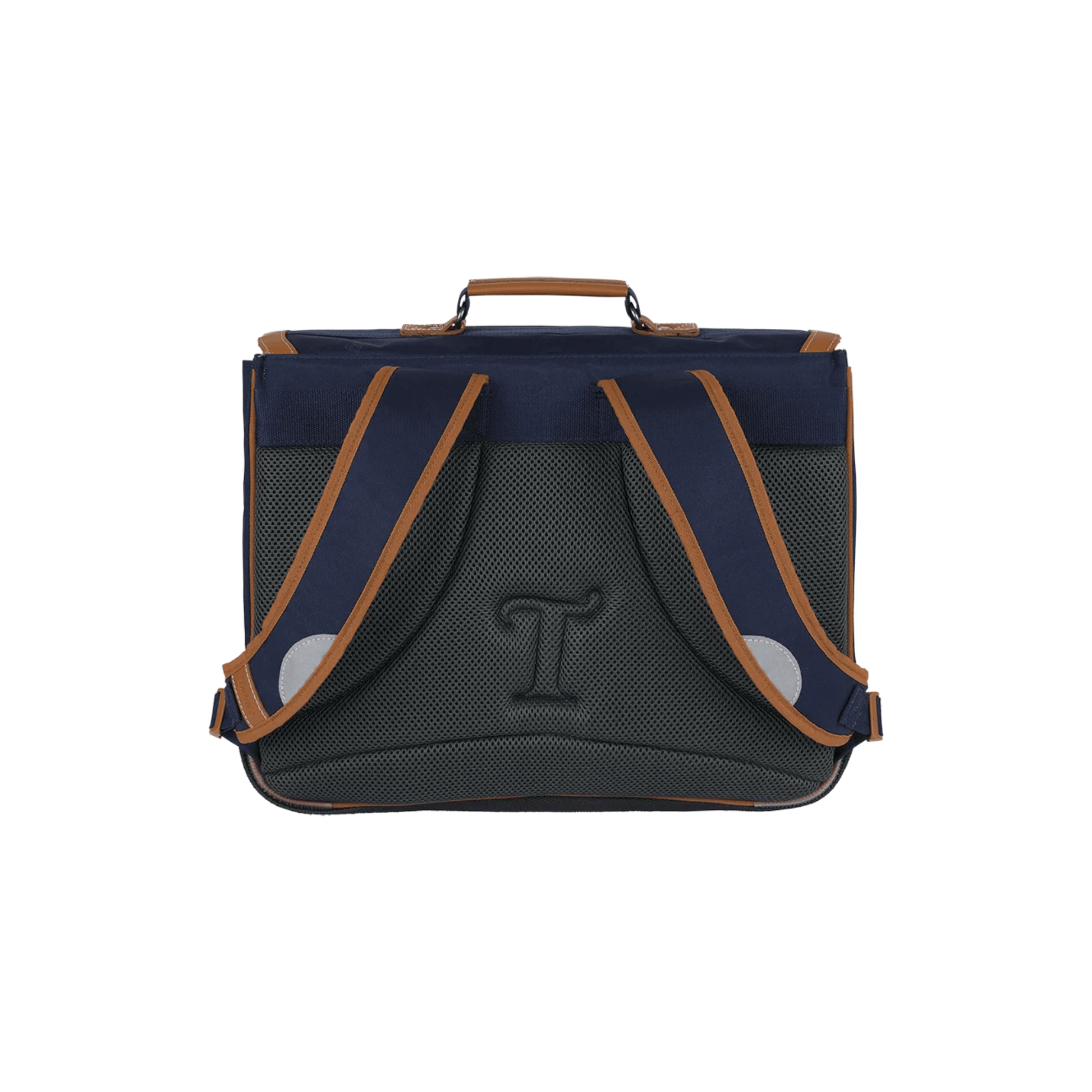 Dos ergonomique du cartable Tann's Camille Bleu 41 cm avec bretelles rembourrées