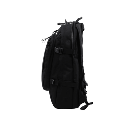 Profil du sac à dos Eastpak Evanz noir avec sangles de compression latérales - Nevada Maroquinerie