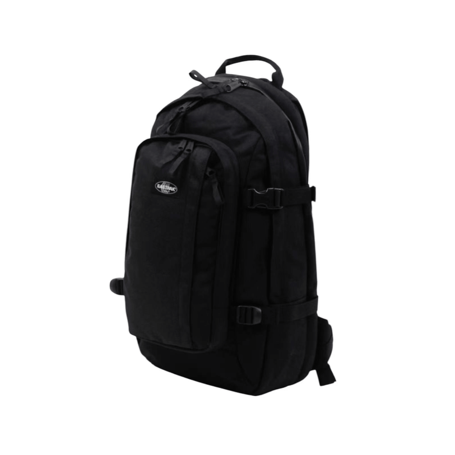 Vue trois quarts du sac à dos Eastpak Evanz noir pour ordinateur portable - Nevada Maroquinerie