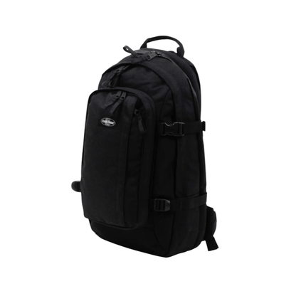 Vue trois quarts du sac à dos Eastpak Evanz noir pour ordinateur portable - Nevada Maroquinerie