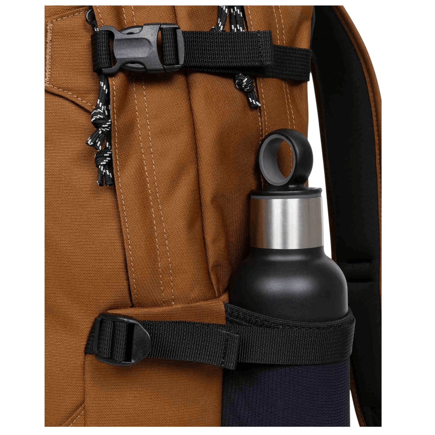 Poche latérale porte-bouteille du sac à dos Eastpak Getter Pro Brown.