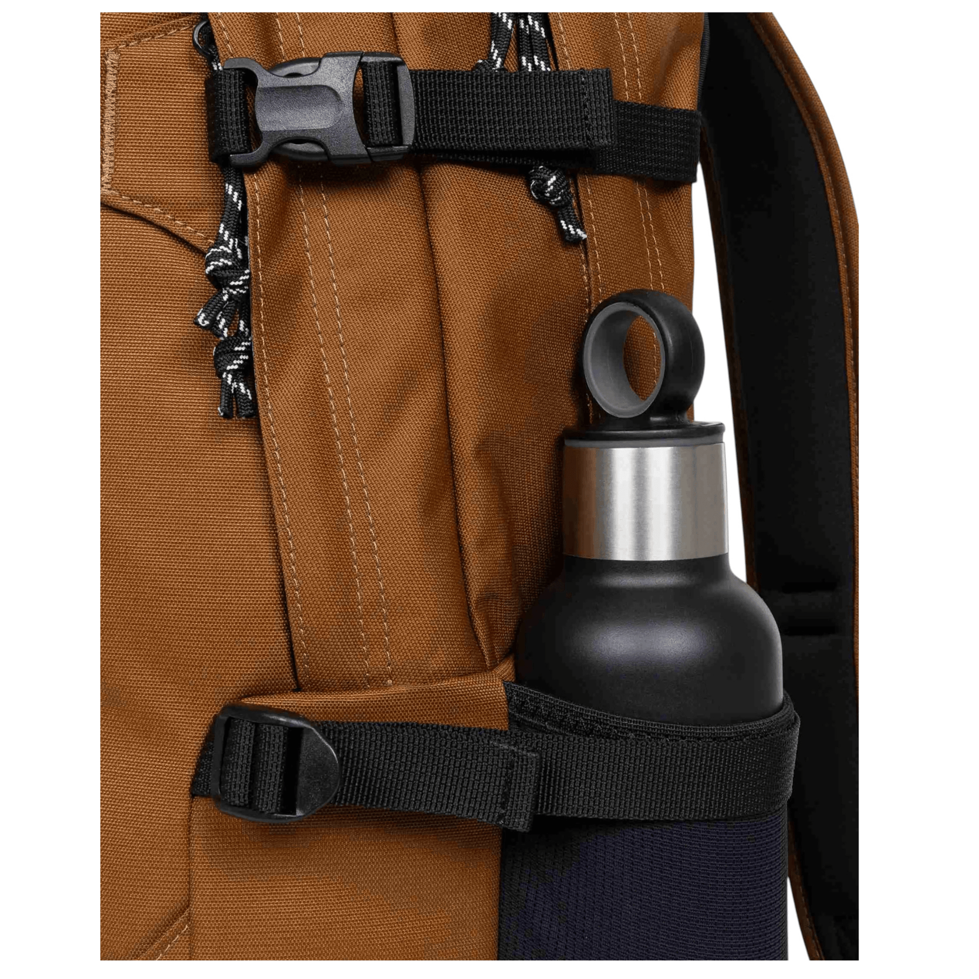 Poche latérale porte-bouteille du sac à dos Eastpak Getter Pro Brown.