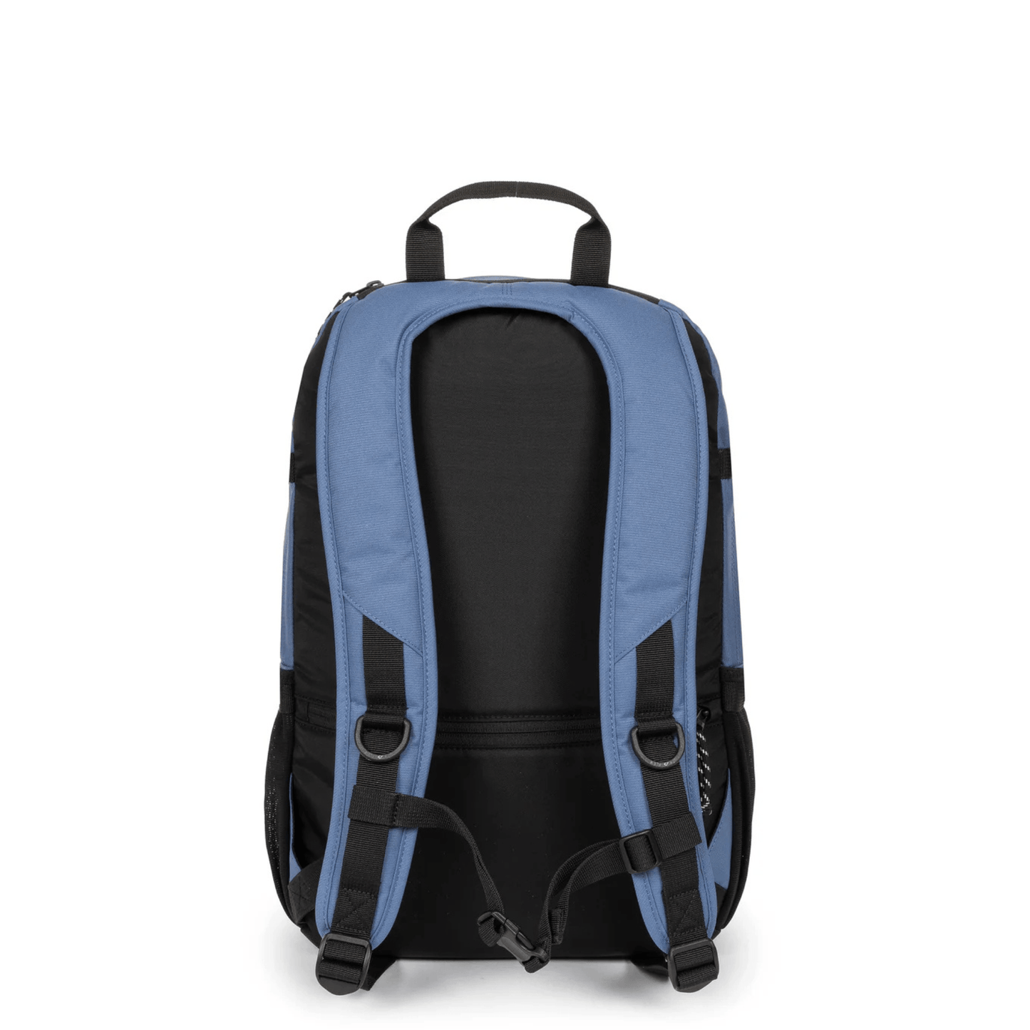 Dos du sac à dos Eastpak Getter Pro Light Blue avec bretelles ergonomiques réglables.