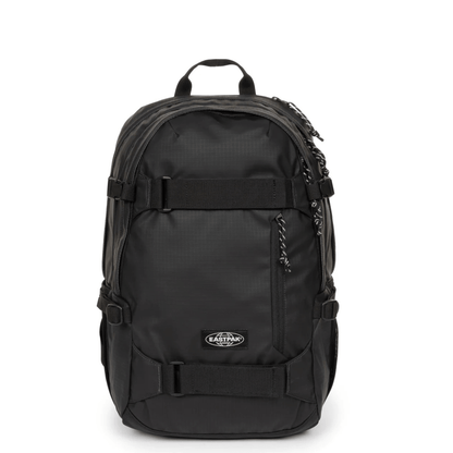 Sac à dos Eastpak Getter Pro Rip Black Coat 23 litres résistant à l'eau vu de face.