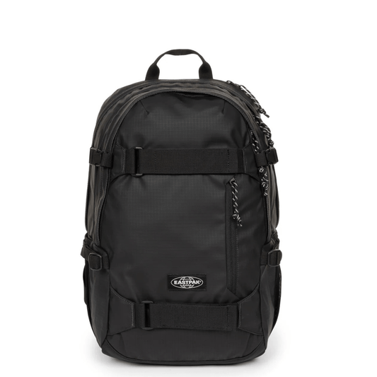 Sac à dos Eastpak Getter Pro Rip Black Coat 23 litres résistant à l'eau vu de face.