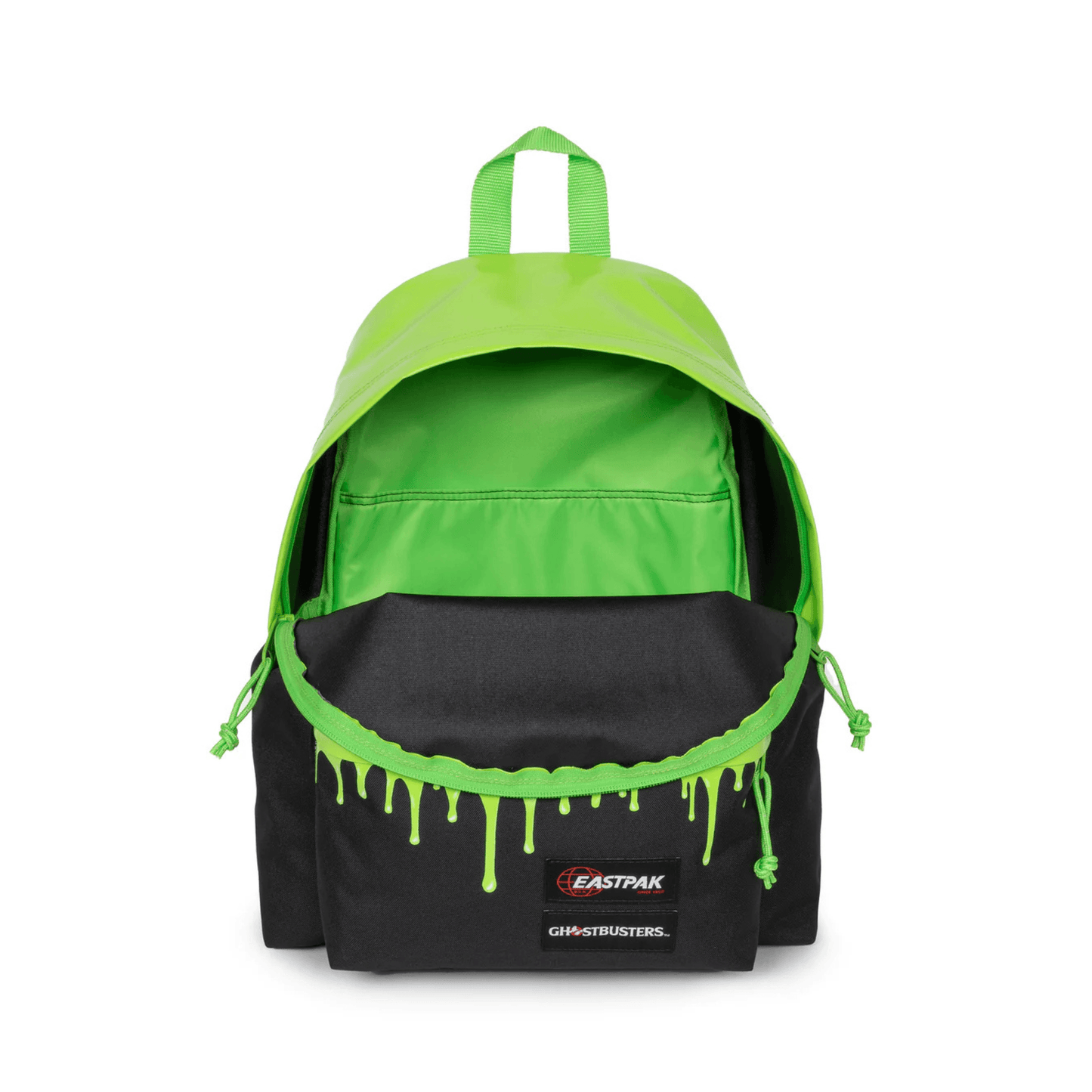 Dos rembourré du sac à dos Eastpak Ghostbusters GB Slimer avec bretelles ergonomiques