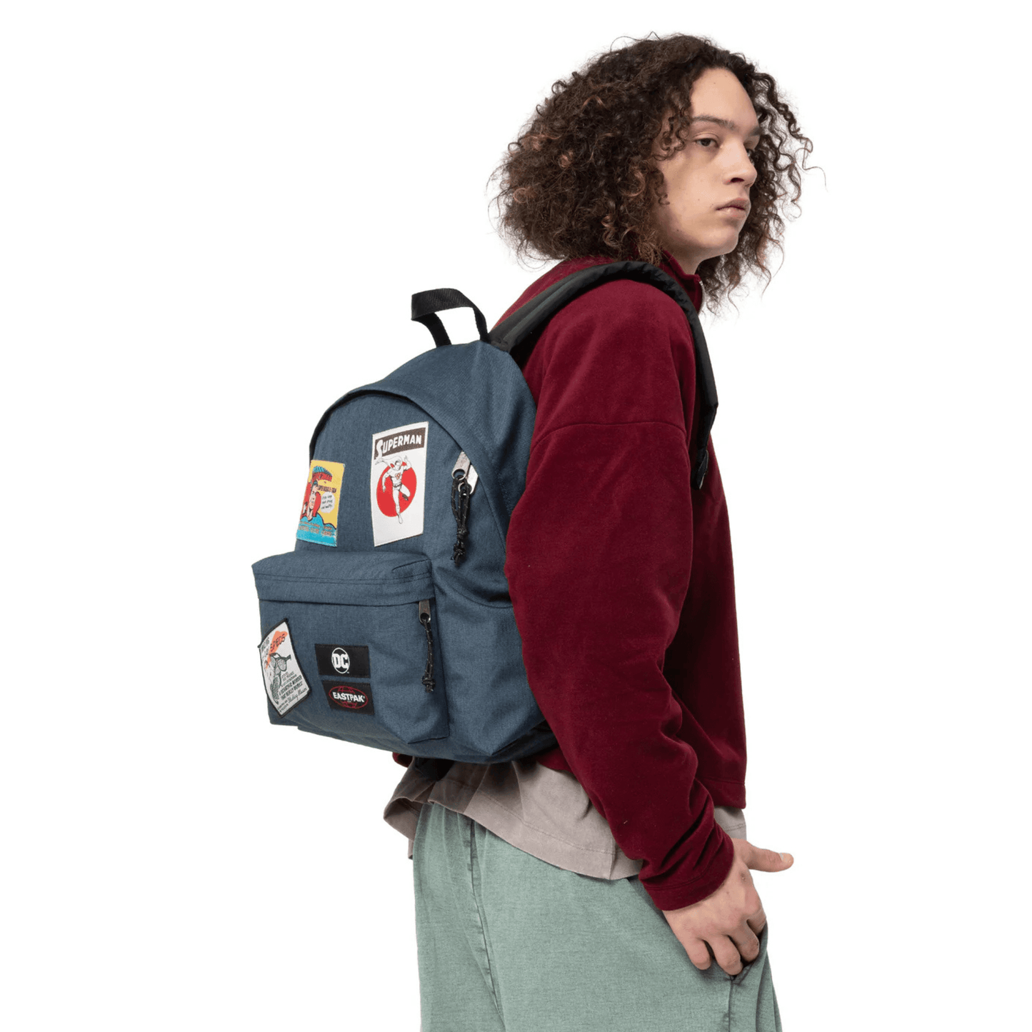 Dos rembourré du sac à dos Eastpak Superman avec bretelles ergonomiques