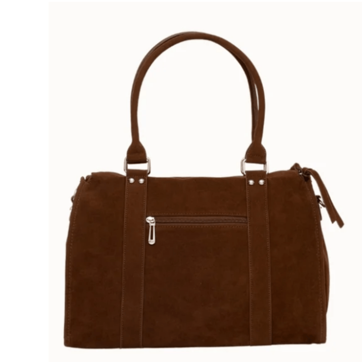 Sac à main Flora & Co Forma camel avec poche extérieure arrière zippée