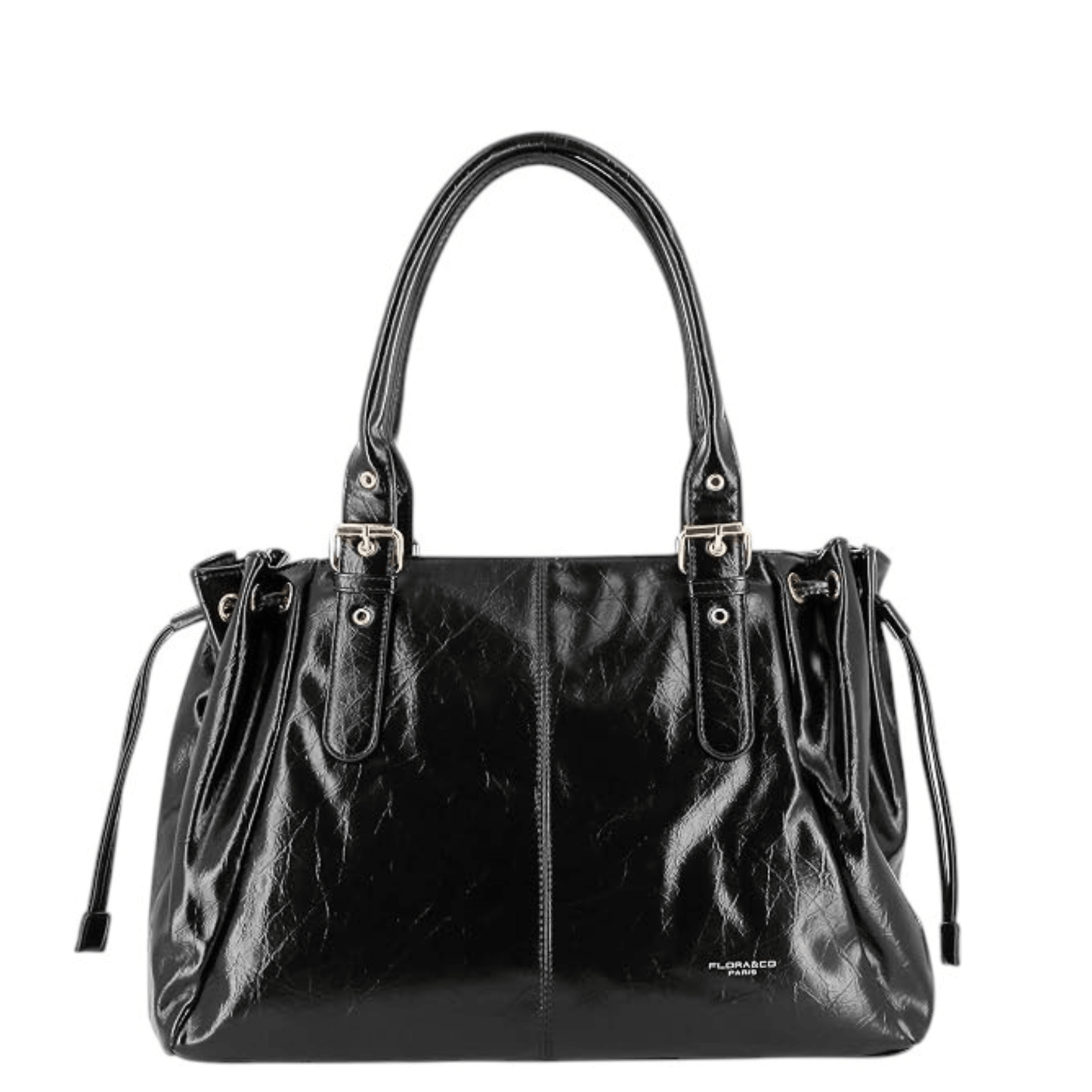 Sac cabas FLORA & CO Antonio 7578 noir vue de face