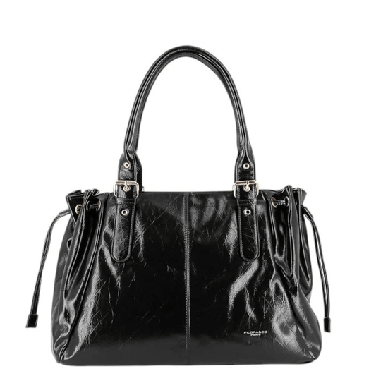 Sac cabas FLORA & CO Antonio 7578 noir vue de face