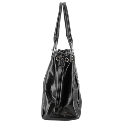 Sac cabas FLORA & CO Antonio 7578 noir vue de profil