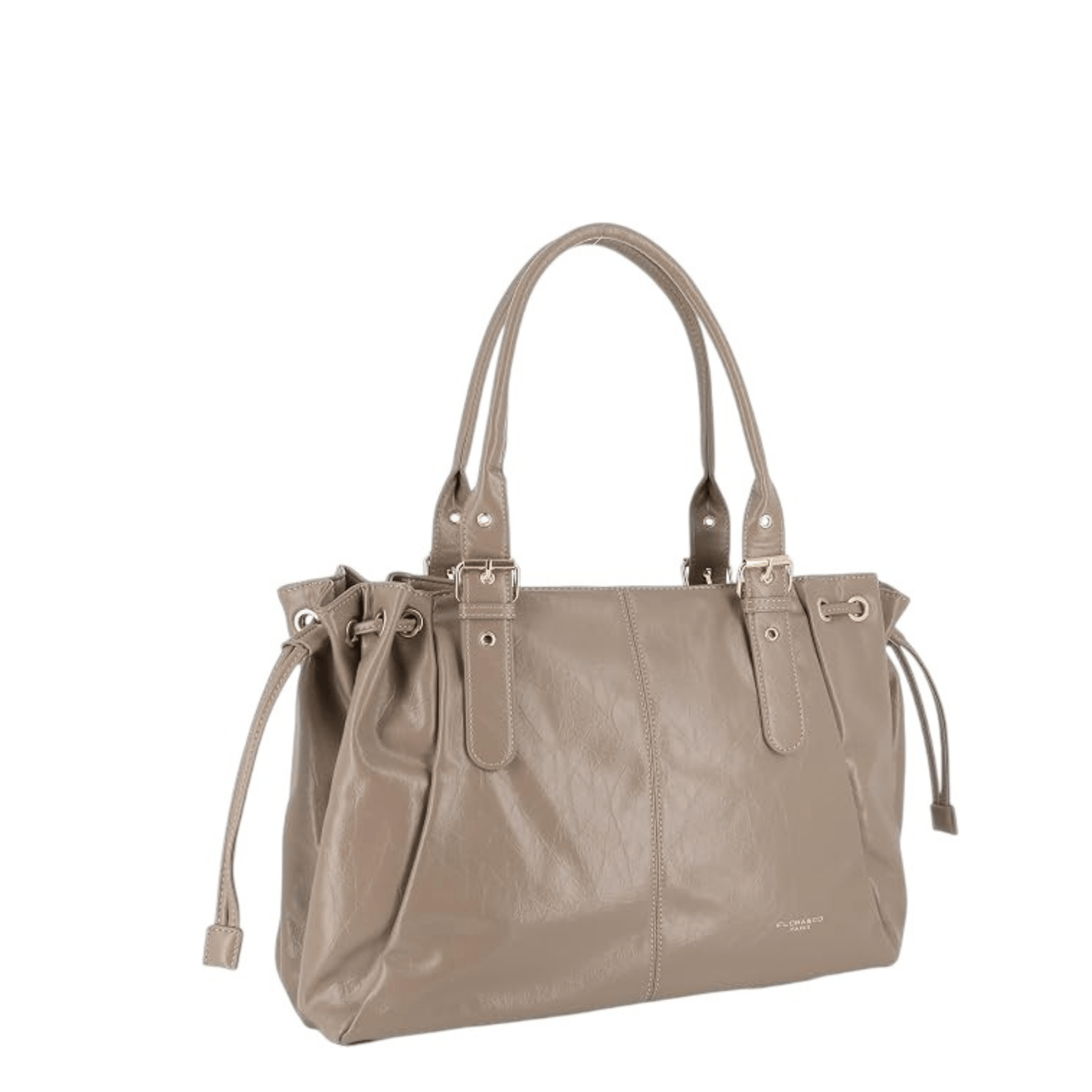 Sac cabas FLORA & CO Antonio 7578 taupe vue de trois quarts