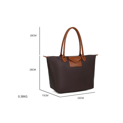 Dimensions du sac cabas Gallantry coffee 33 cm format bureau et école