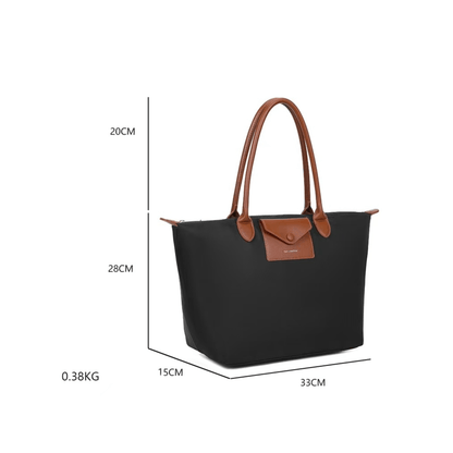 Dimensions du sac cabas Gallantry noir 33 cm idéal bureau et université