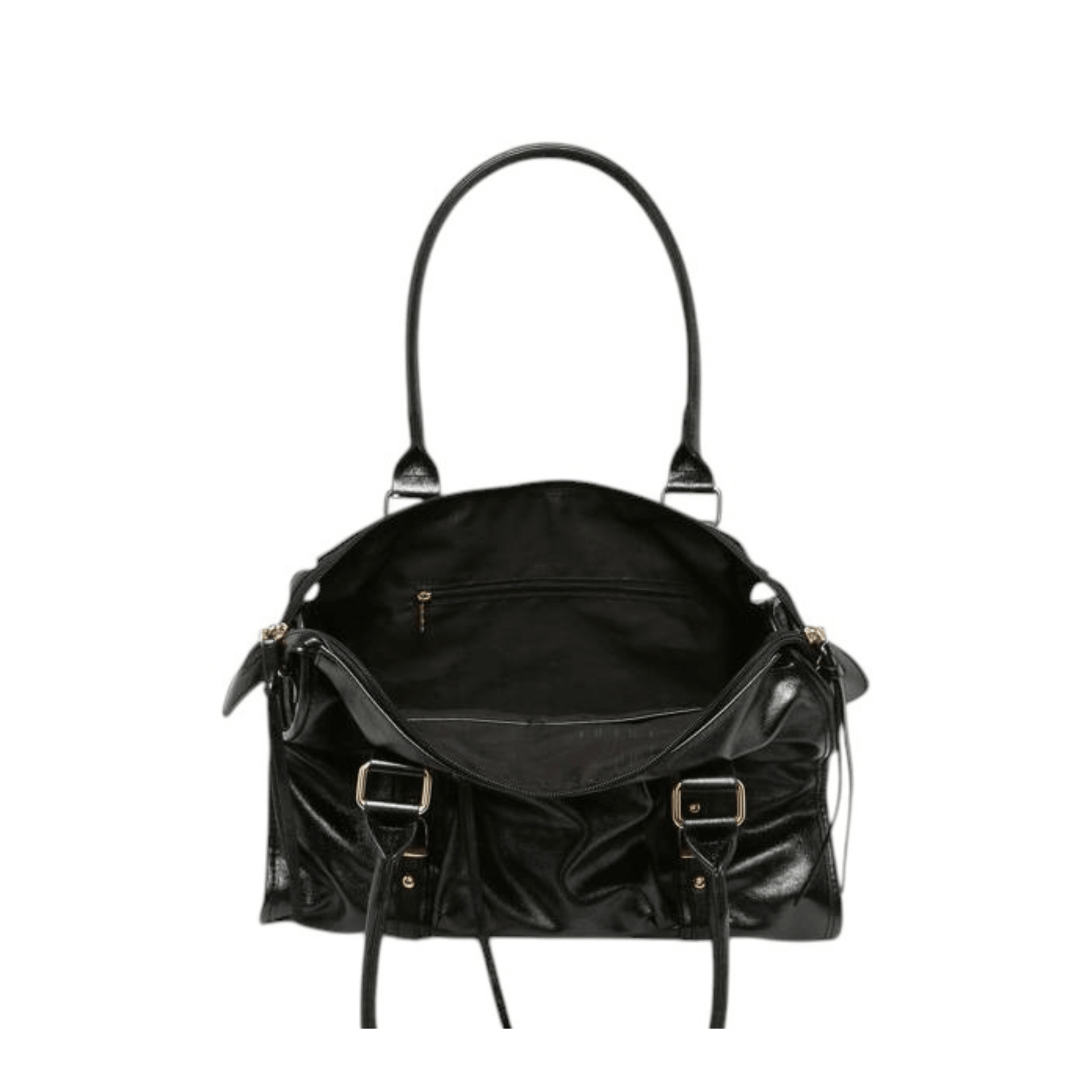 Intérieur du sac Gallantry Skyla noir brillant grande capacité
