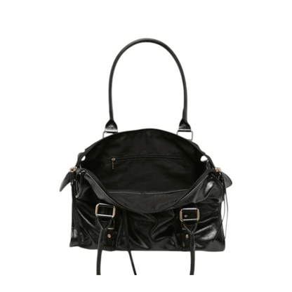 Intérieur du sac Gallantry Skyla noir brillant grande capacité
