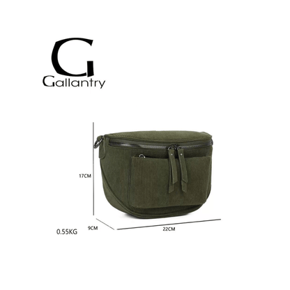 Sac Bandoulière Gallantry en Velours Côtelé