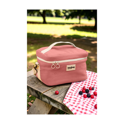 lunch bag hindbag igor rose blush sac repas isotherme coton bio