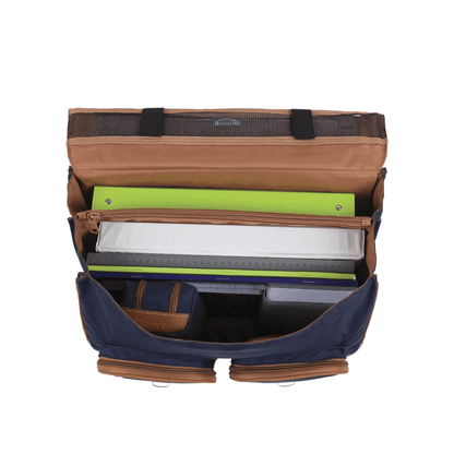 Intérieur du cartable Tann's Camille 41 cm compatible cahiers et classeurs 24 x 32 cm