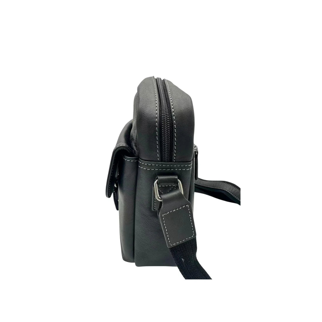 Sacoche homme cuir véritable noir Katana – Bandoulière réglable