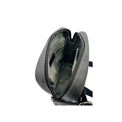 Sacoche homme cuir véritable noir Katana – Bandoulière réglable