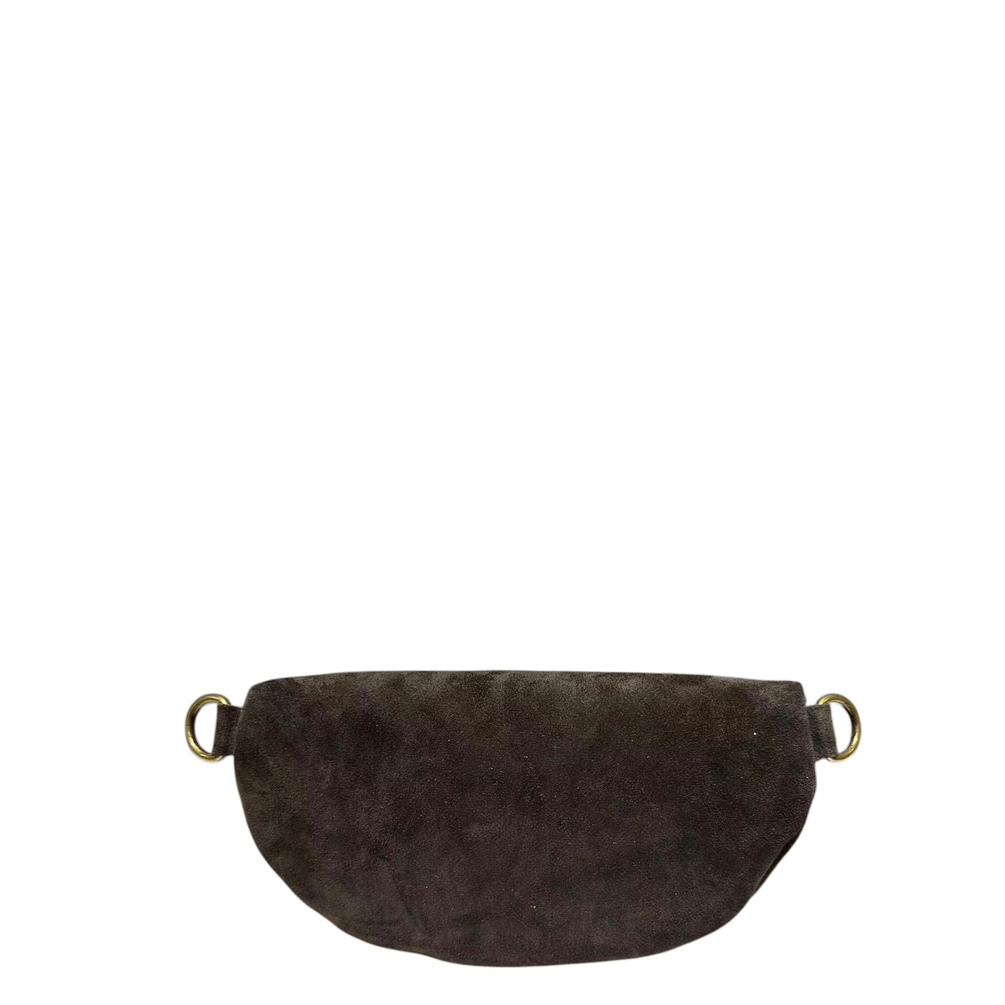 Vue arrière du sac banane KATE H LCV261 en daim chocolat