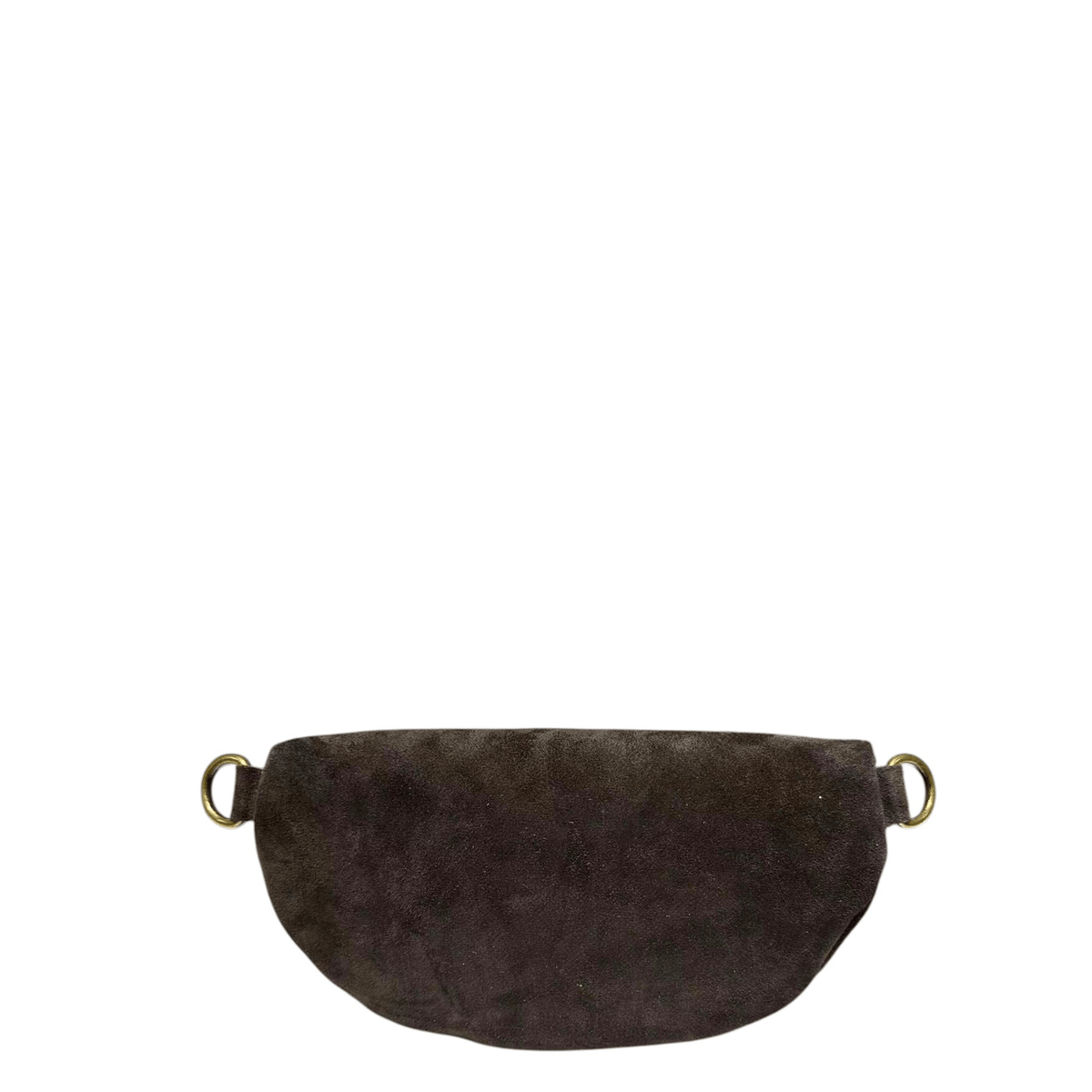 Vue arrière du sac banane KATE H LCV261 en daim chocolat