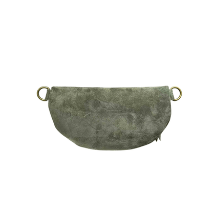 Vue arrière du sac banane KATE H LCV261 en daim kaki