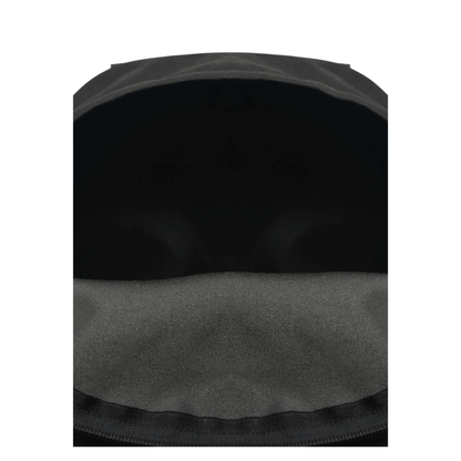Intérieur du compartiment principal du sac à dos Lacoste Croc Sport noir.