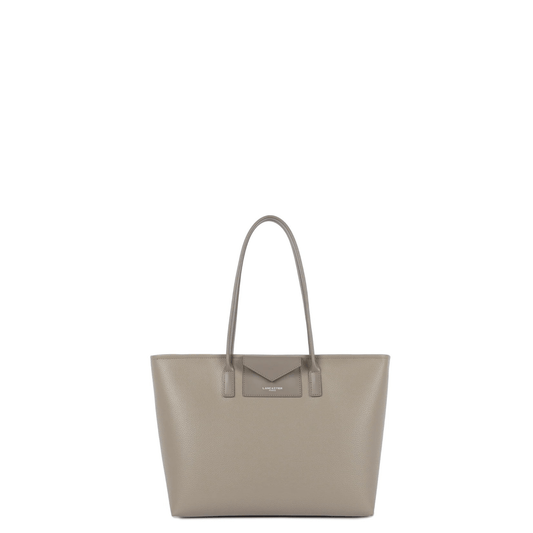 Sac cabas LANCASTER Maya Double KBA 517-103 Galet Foncé vue de face