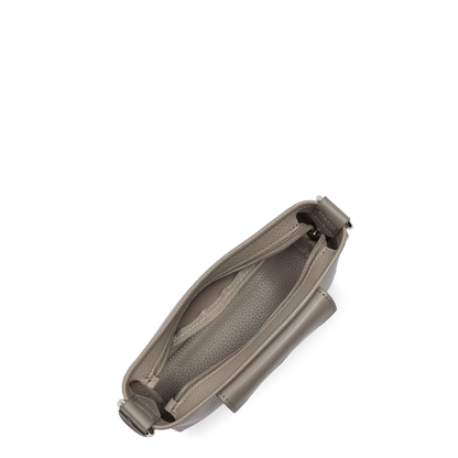 Intérieur du sac LANCASTER Maya Double KBA 517-104 Galet Foncé avec poche zippée
