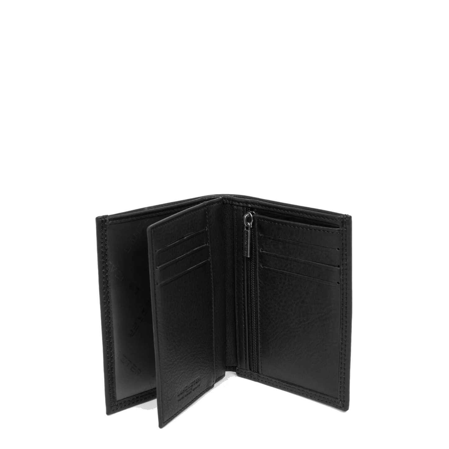 Intérieur portefeuille homme LANCASTER Soft Vintage 120-12 Noir avec porte-monnaie et emplacements cartes