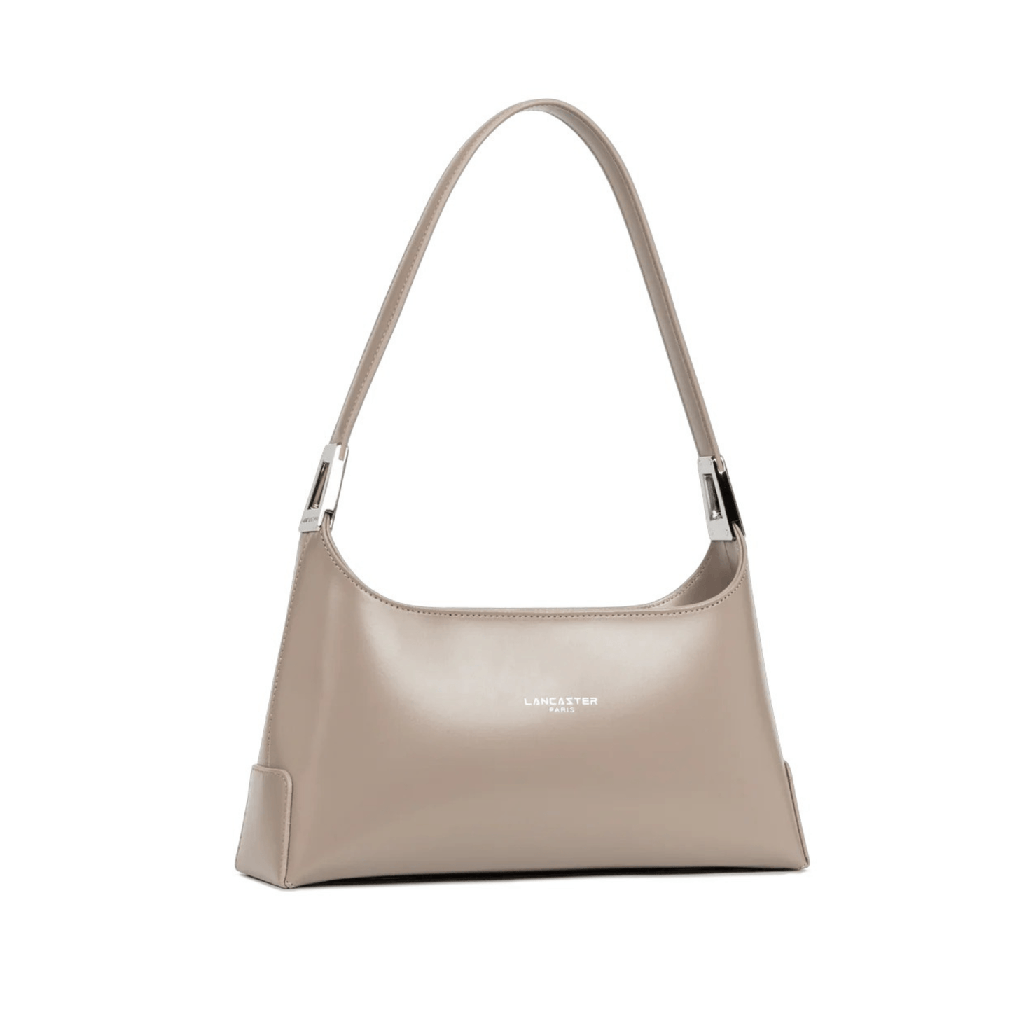 Sac Lancaster Suave Ace Galet Foncé en cuir lisse vu de trois quarts.