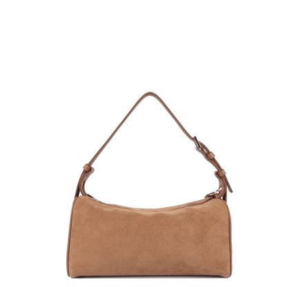 Dos du sac Lancaster Suède Camel en cuir velours.