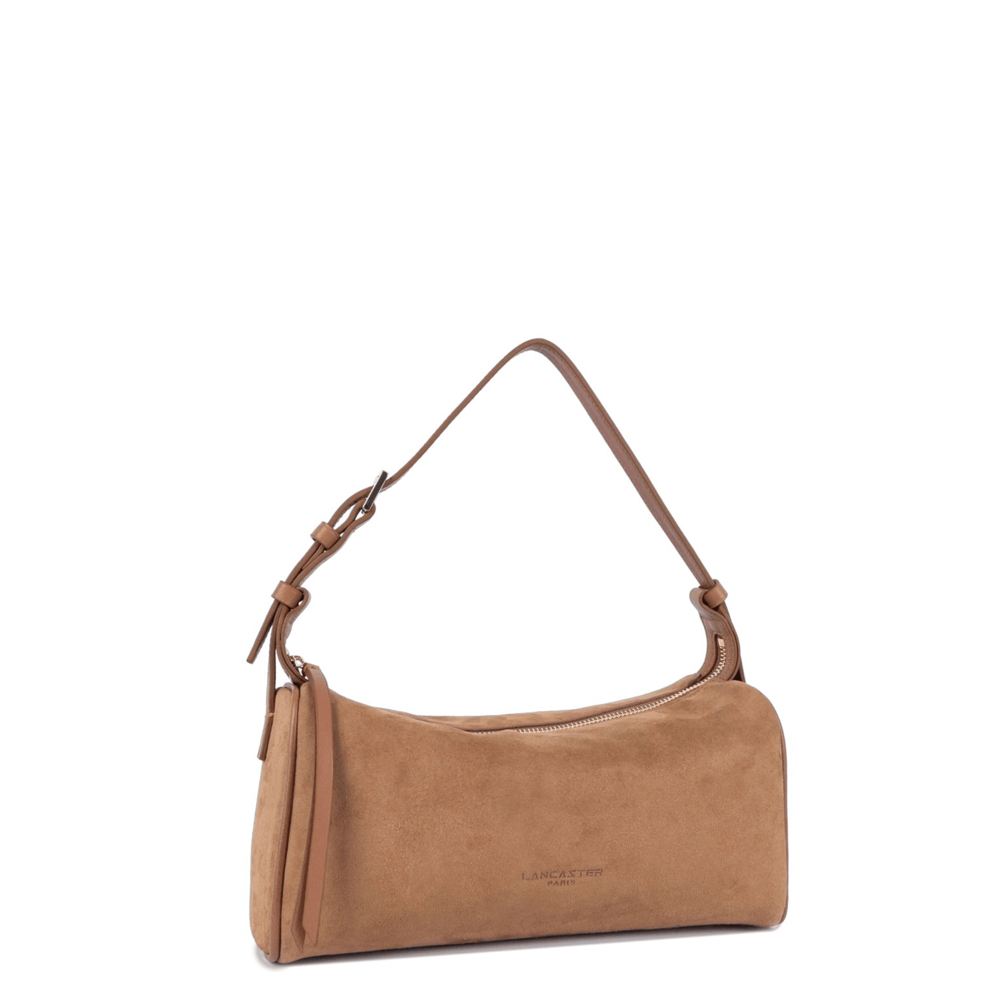 Vue de trois quarts du sac Lancaster 530-55 Camel mettant en valeur son design élégant.