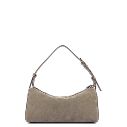 Dos du sac Lancaster Suède Galet en cuir velours.
