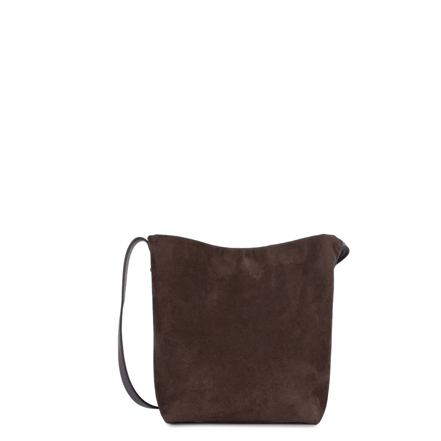 Dos du sac seau Lancaster Suède Marron avec bandoulière réglable.