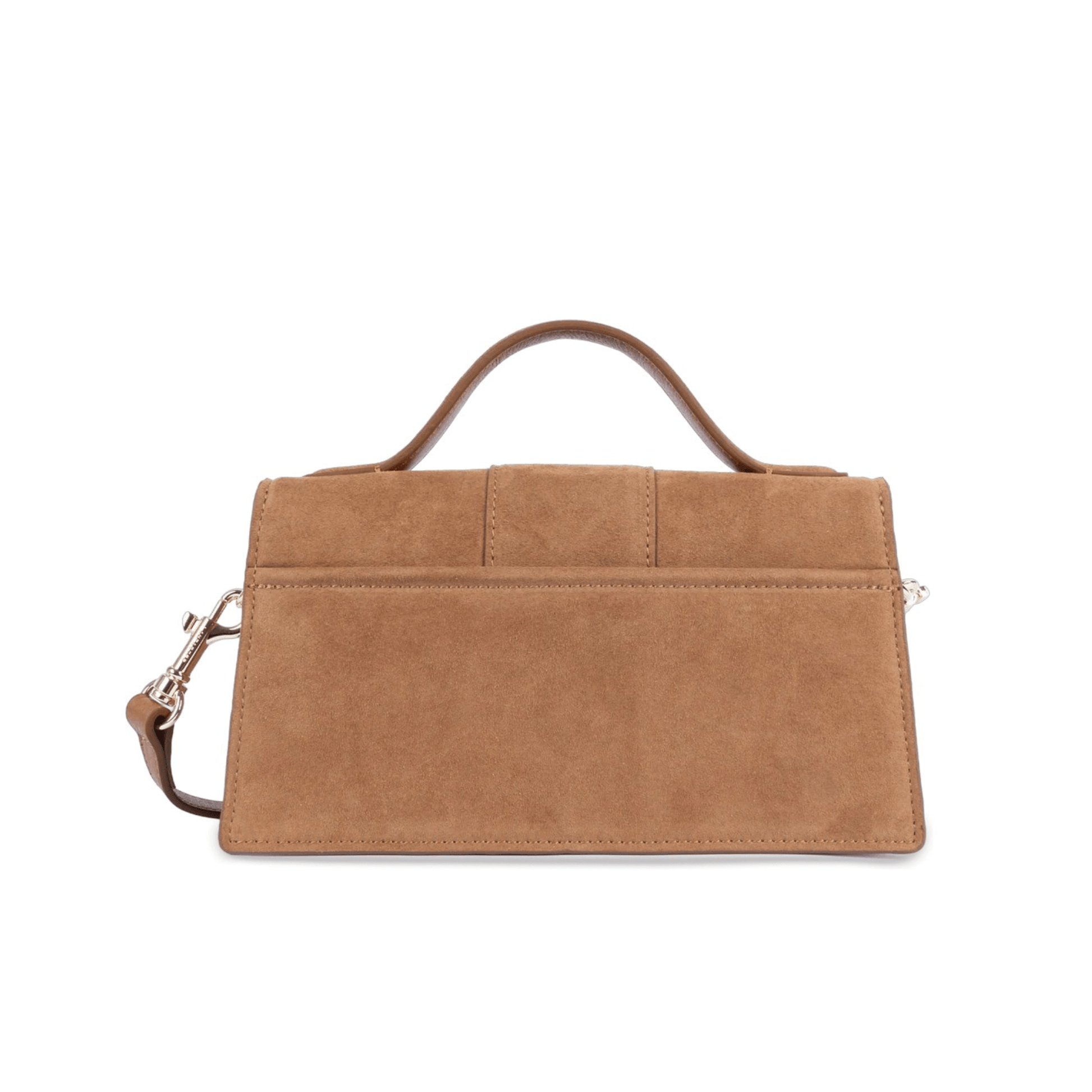 Sac à main Lancaster Suède Ily Camel – vue de dos avec poche arrière